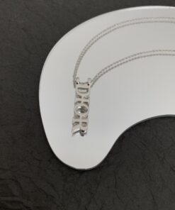 Alternative view of DIOR LOGO SILVER NECKLACE